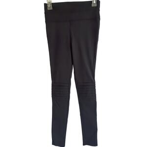 FP Movement Free People City Slicker Moto Leggings Black Size Small